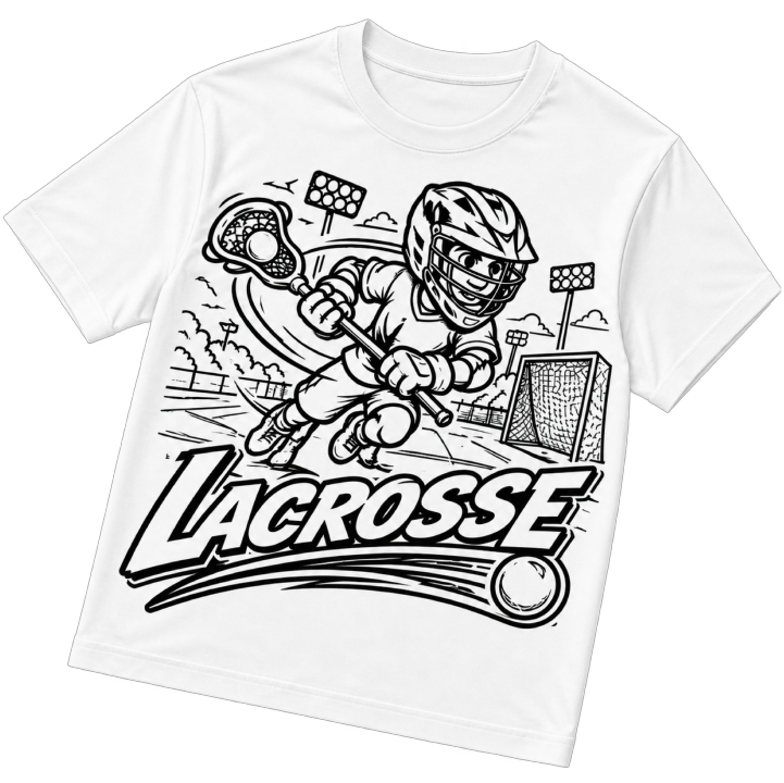 Teen Picks T-shirt with a lacrosse design