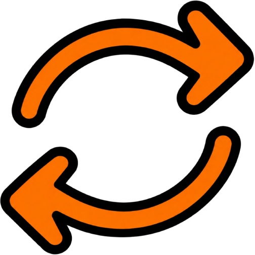 Two circular arrows icon