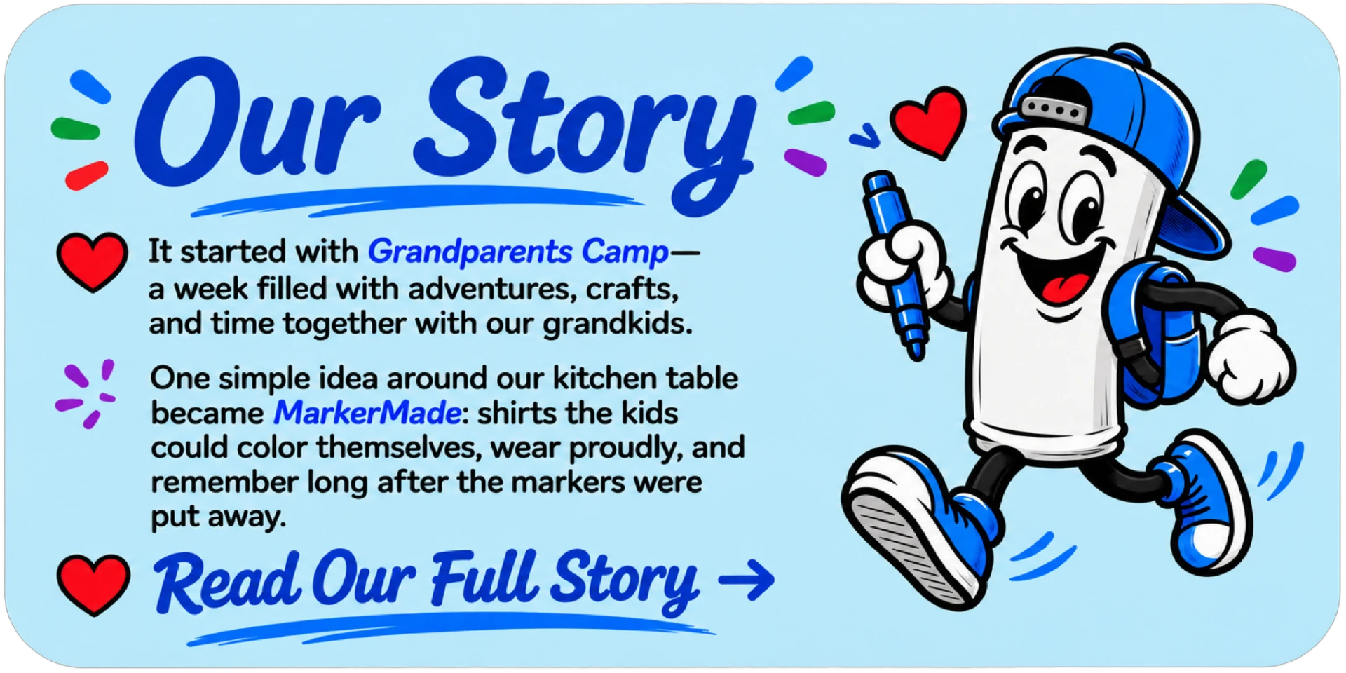 Our Story — how Get MarkerMade began